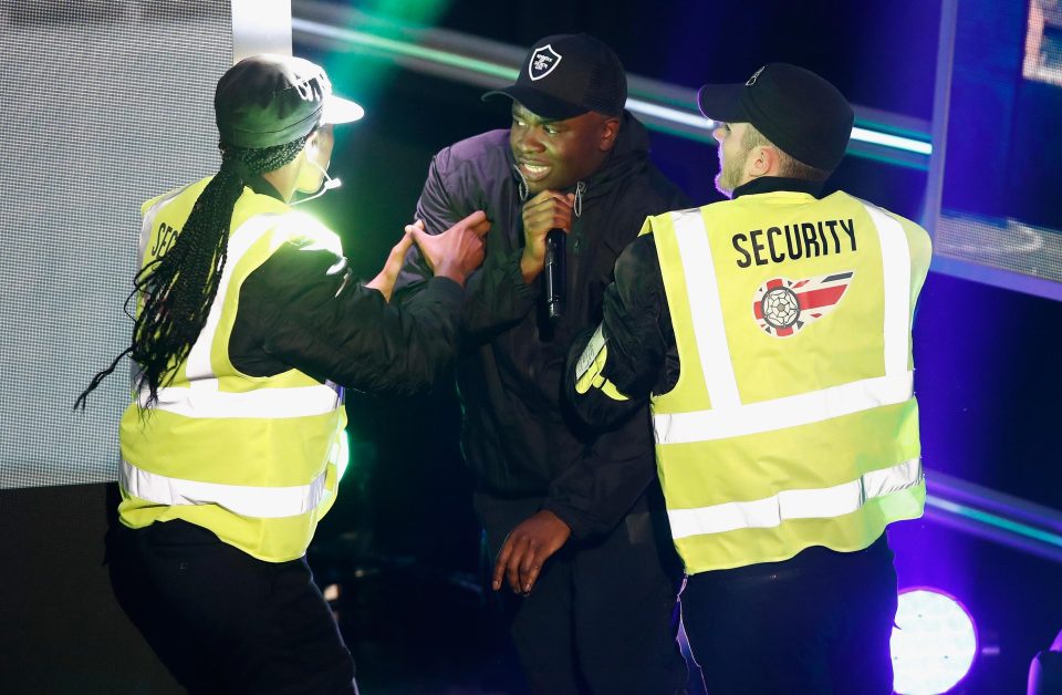  Big Shaq was jokingly dragged off stage by fake security