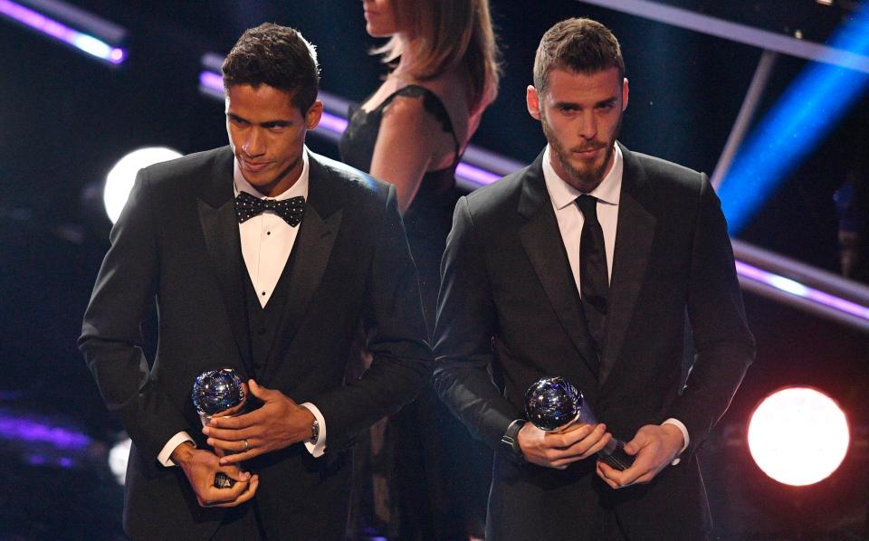  De Gea, right, was not even in the final three for best goalkeeper