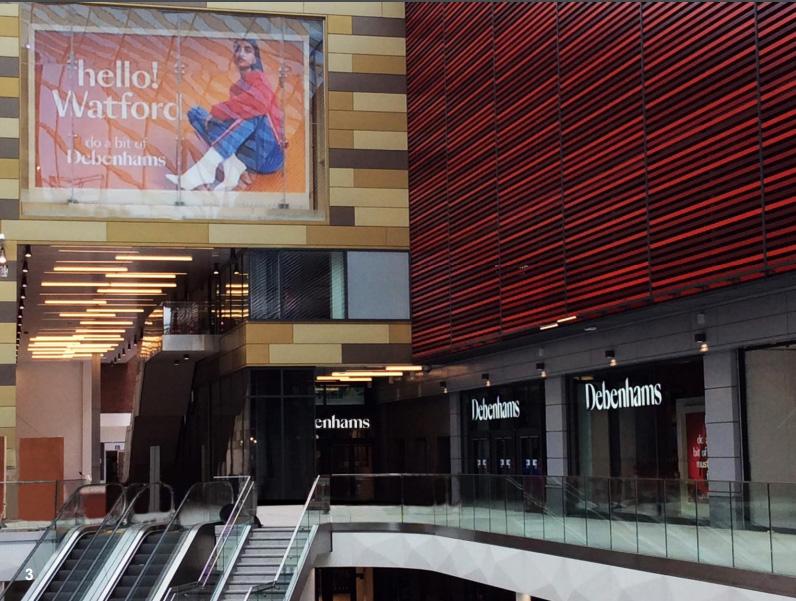  Debenhams' new flagship store in Watford will open this week