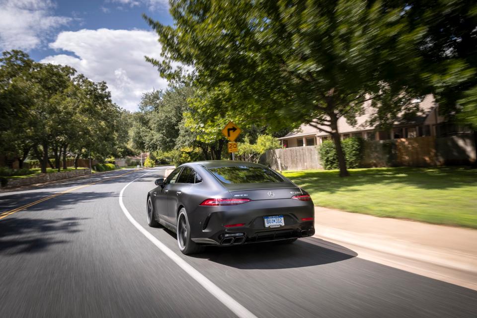 The supercar can alos shut down four cylinders to give your Nan a nice Sunday drive