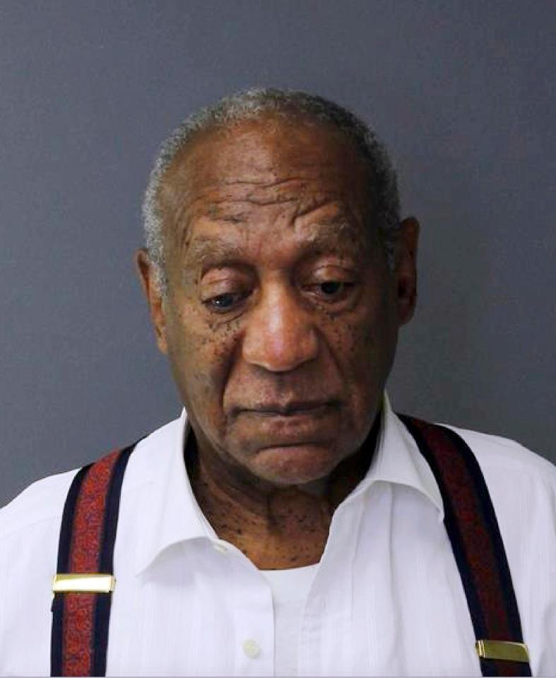  The booking mugshot of Bill Cosby was released after he was processed at the Montgomery County Correctional Facility, yesterday