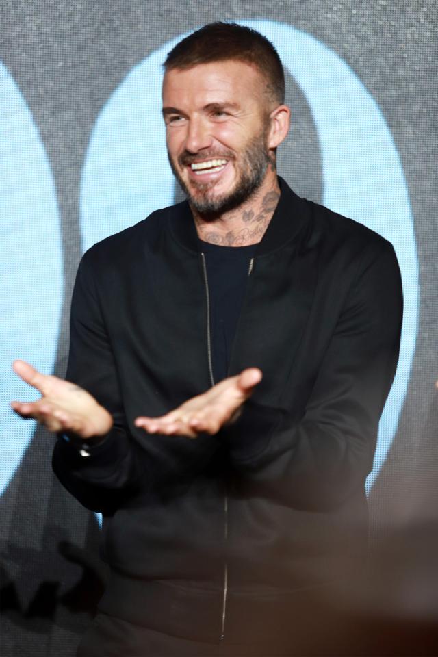  David Beckham was all charms at an event in Shanghai