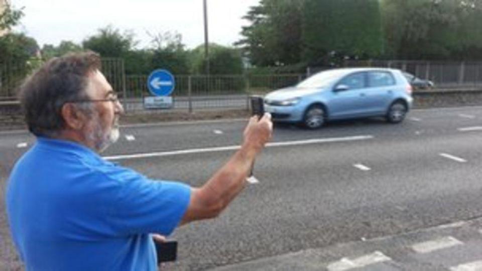  The 72-year-old recently clocked a car going 90mph on the 50mph limit road