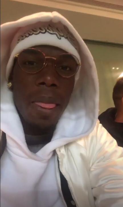  Paul Pogba uploaded an Instagram post during United's defeat to Derby