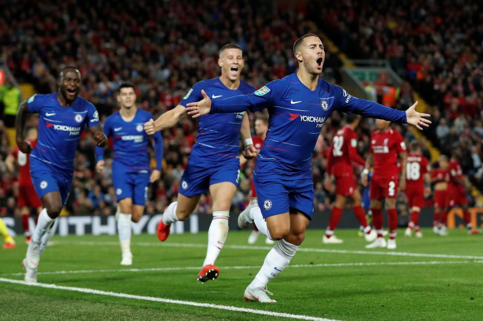  It was Hazard who had the final say at Anfield