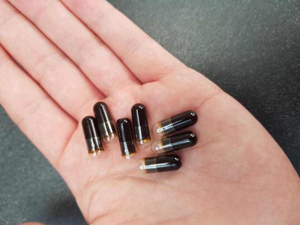  Emily takes CBD capsules once a day to ease her stress, which triggers her breakouts