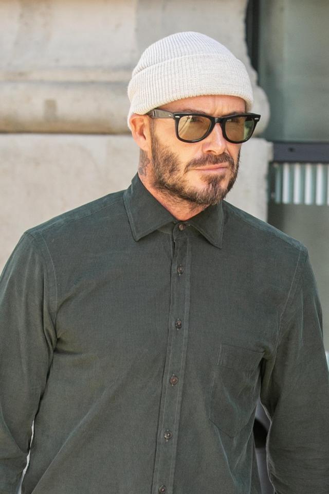  David Beckham pictured yesterday after being cleared of speeding