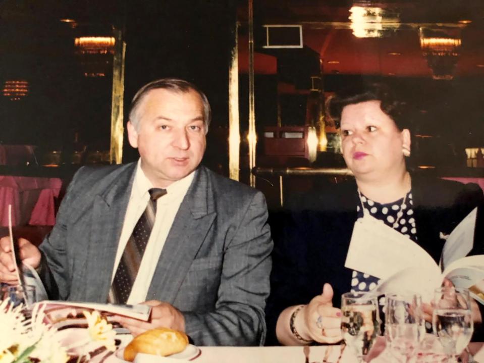  Sergei Skripal with wife Lyudmila - who helped him pass secrets to MI6