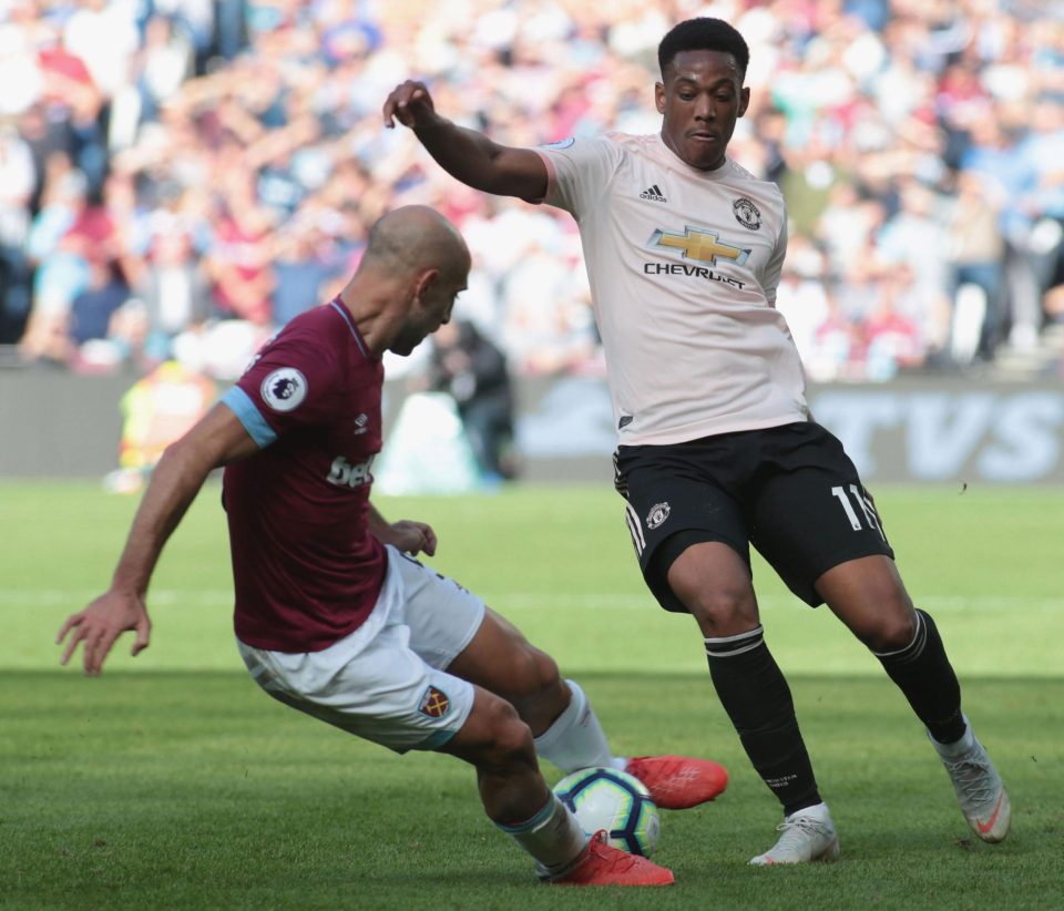  Anthony Martial's, right, Old Trafford future hangs in the balance