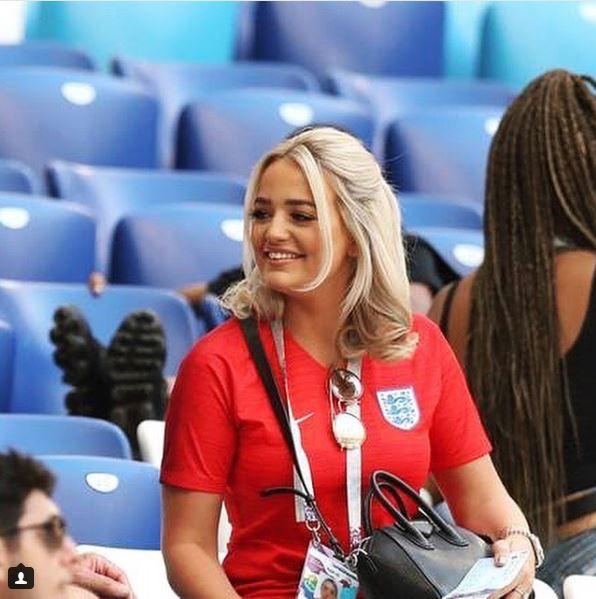  The 22-year-old was in Russia for the World Cup to support her fiancee