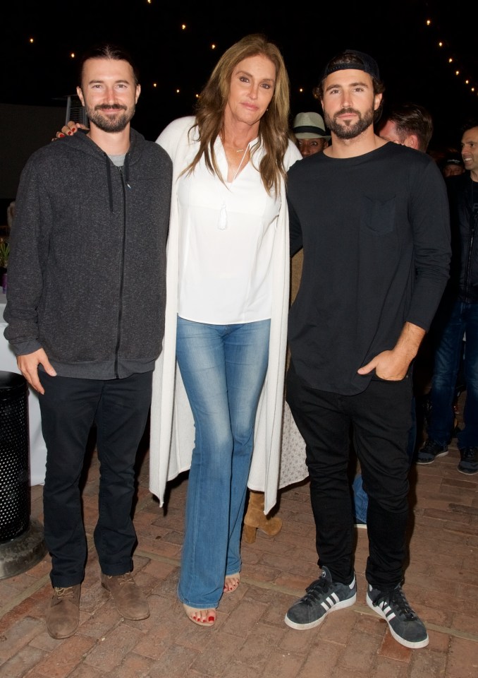  Caitlyn with her sons Brandon and Brody Jenner