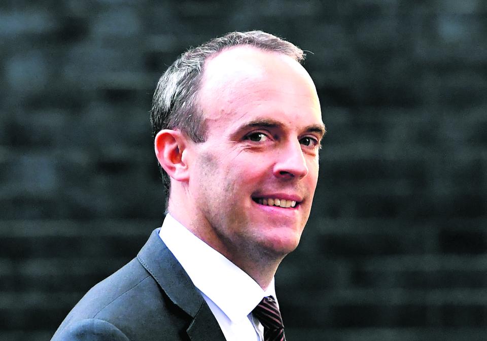  Brexit Secretary Dominic Raab is said to have been branded a 'f***ing nightmare' by a senior No10 official