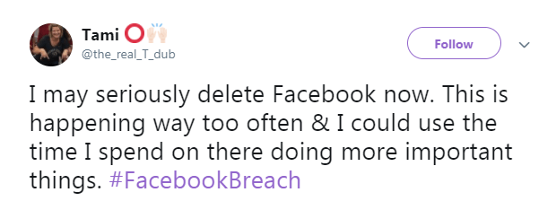  The Facebook breach may be the last straw for some users