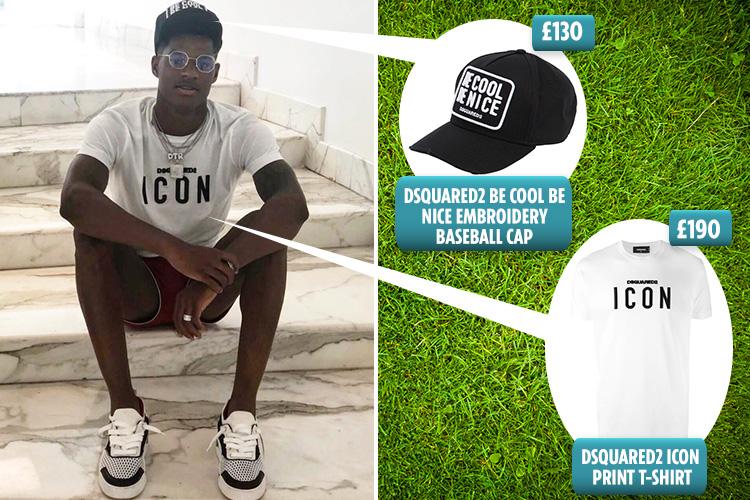  Rashford splashed £190 on his 'ICON' Dsquared2 T-shirt