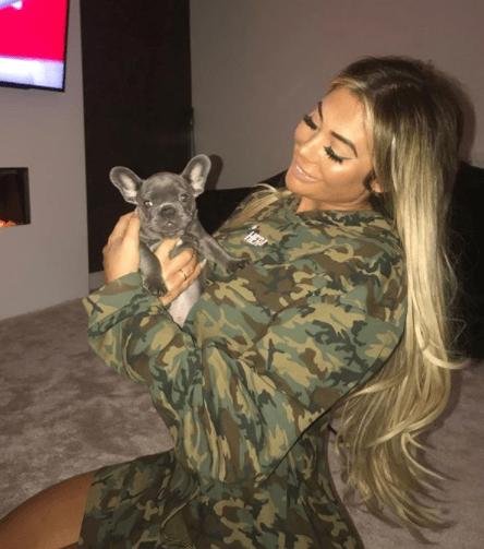  Chloe was hit by trolls last week, who deemed her 'unfit' to be a dog owner when she revealed she had bought a puppy on Instagram