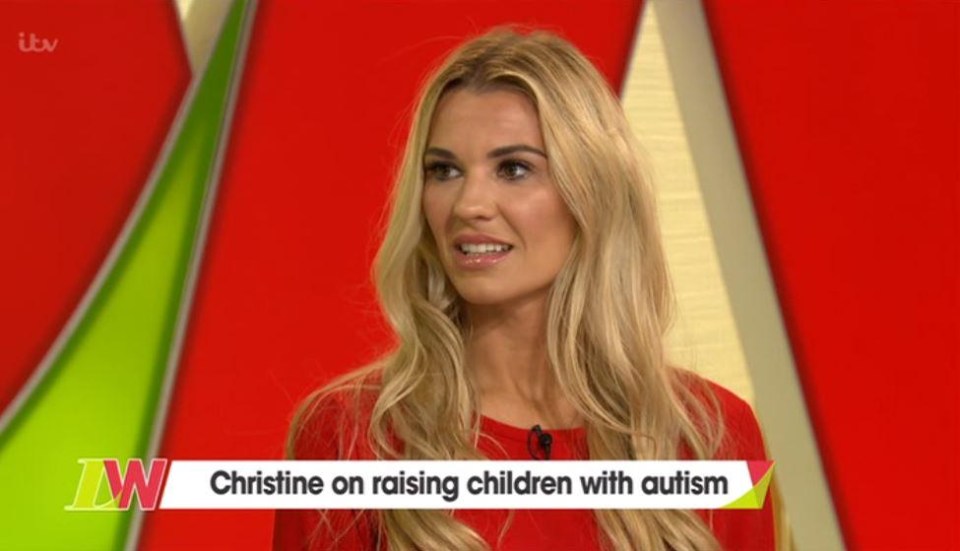 Christine McGuinness spoke on Loose Women today about bringing up autistic children