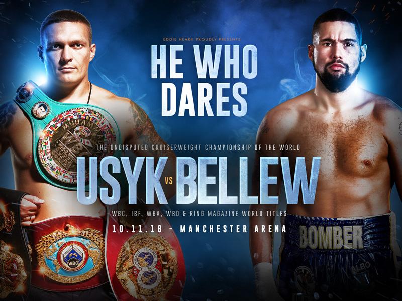  Bellew and Usyk go head-to-head for all four cruiserweight belts in November