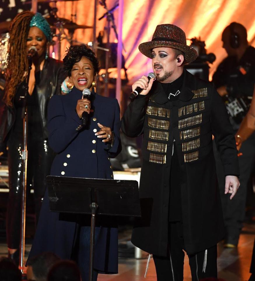  Boy George perfomed with Gladys Knight at the famous Greek Theatre