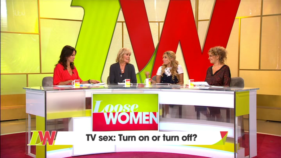  Nadia Sawalha revealed she found it uncomfortable watching sex scenes on TV