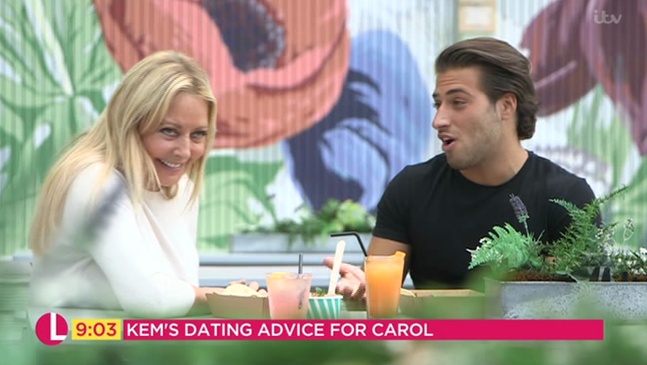  Carol Vorderman asked Kem Cetinay for dating tips for her new show