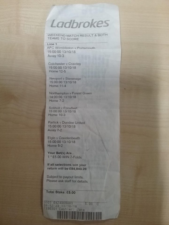  Here is the winning accumulator