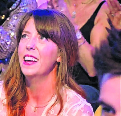  Rebecca became emotional when she watched her boyfriend perform on Saturday night just hours before he cheated