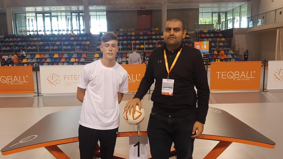  Football freestyler Ben Nuttall represented England at the World Cup in Reims