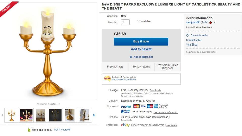  B&M's £12.99 light-up Lumieres are already selling for three and a half times the price on eBay