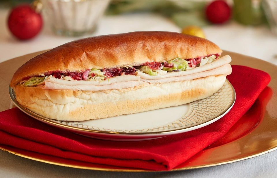  The Boxing Day sub is filled with leftovers including a sprout slaw