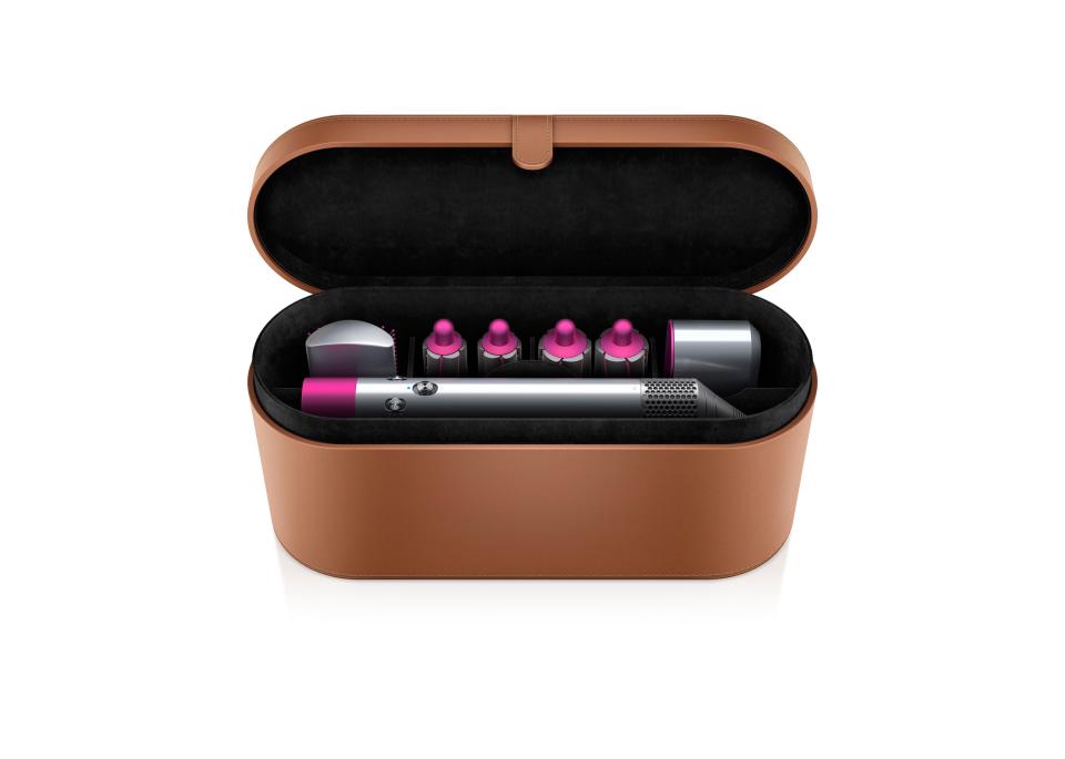  It comes in a fancy case with several attachments for different hair types and effects