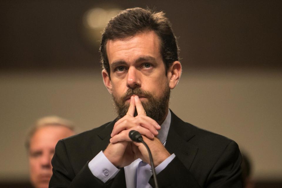  Twitter CEO Jack Dorsey during his appearance before a congressional committee in September