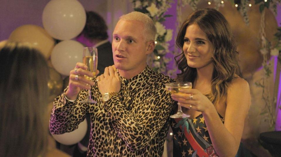  Binky will return to the reality stalwart next Monday, October 22, when she attends Louise Thompson and Ryan Libbey's engagement party. Pictured with Jamie Laing, 29