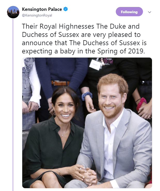  Kensington Palace announced the news this morning