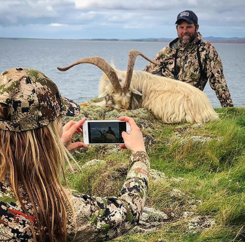  The American shared a series of images from her hunts in the Highlands