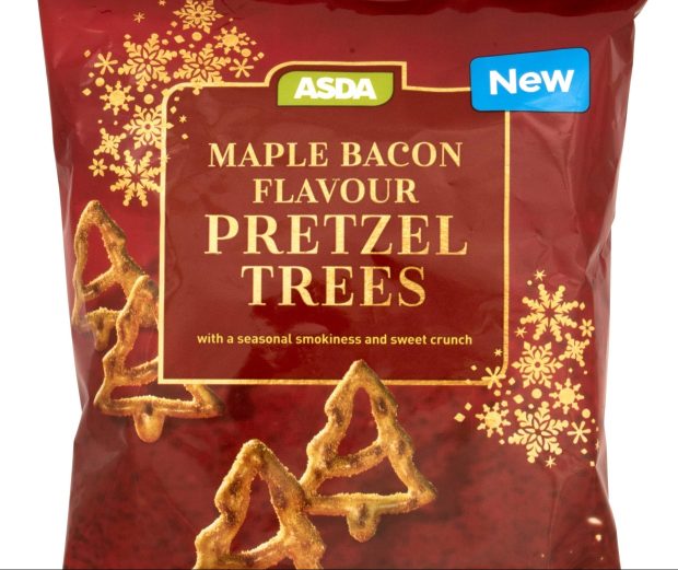 Asda Maple Bacon Flavour Pretzel Trees