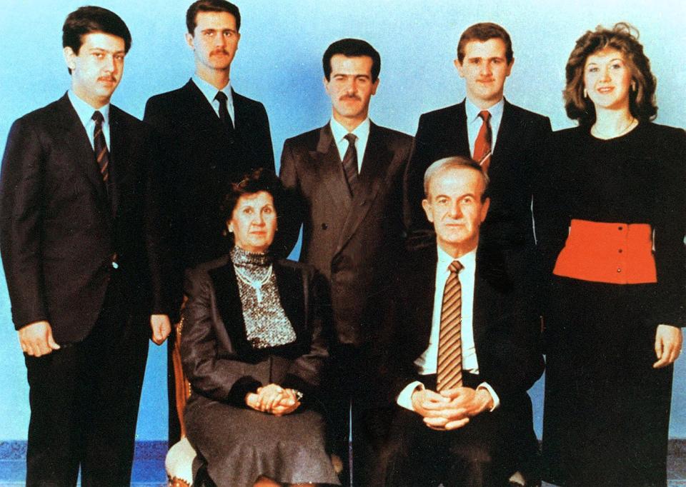  The Assad family including brothers Bassel (centre) and Bashar (centre-left)