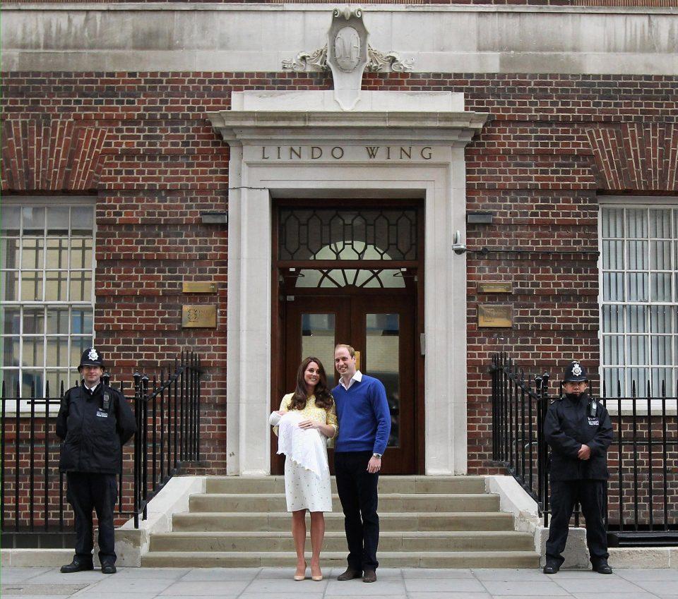  Kate Middleton and Prince William posed outside the hospital with each of their three children