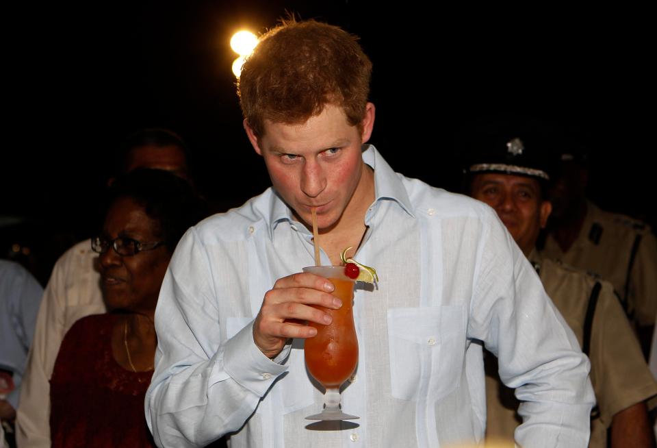  The once hard-partying Harry has not touched a drop for three months in support of Meghan during her pregnancy