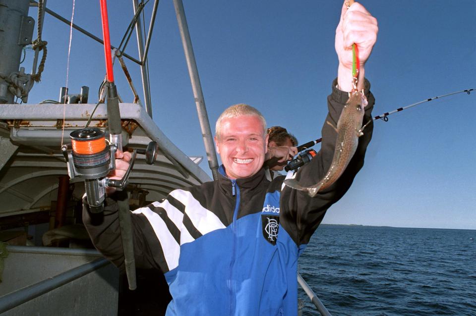  Gazza once fell off a jetty into a lake on a fishing trip