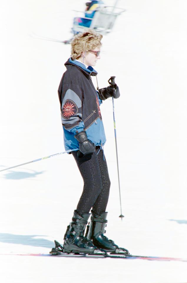  Princess Diana suffered a severe ankle injury while skiing aged 18