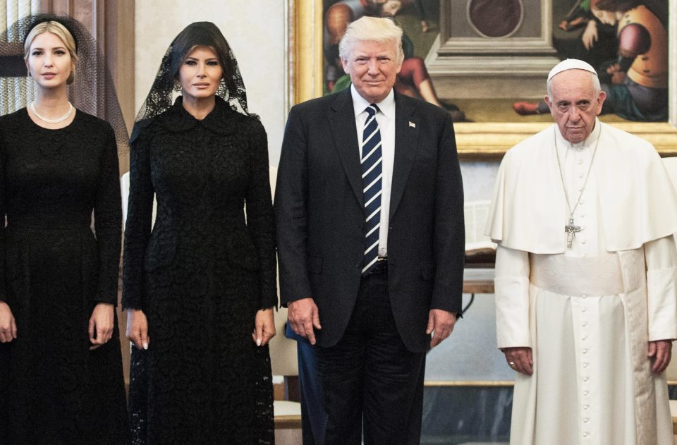  Pope Francis didn't appear too thrilled during Trump's 2017 visit to Vatican City