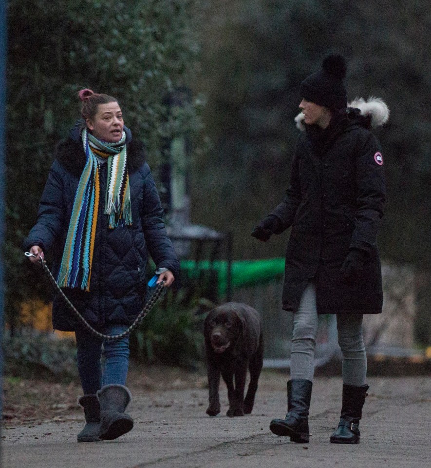 The pooch has been by her side during her marriage woes