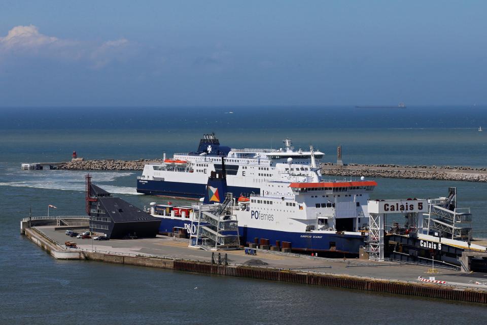  The cross-Channel ferries would serve ports in The Netherlands and Belgium with officials choosing which trucks sailed on them