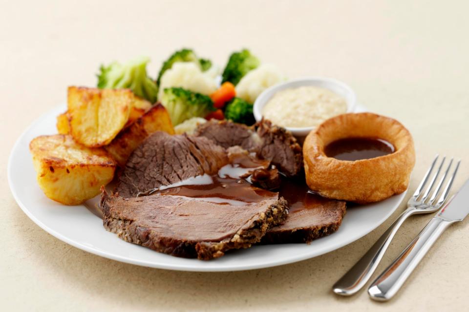  Brits also love to tuck into a roast dinner when they are feeling down