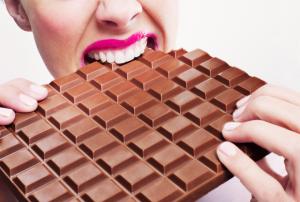  41 per cent of Brits admitted gorging on chocolate after missing breakfast