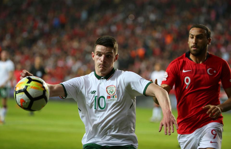  Declan Rice made his international debut against Turkey earlier this year