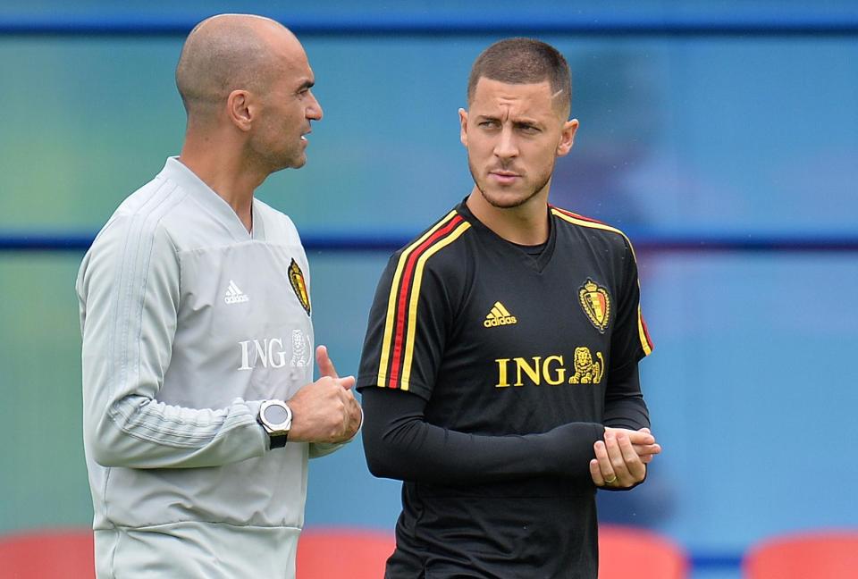  If he does get the job, Martinez may want to bring in Eden Hazard to the Bernabeu after their success together at the World Cup