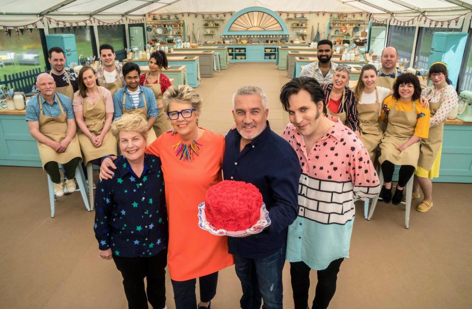  Sources have claimed the technical challenge will not require the bakers to use the ovens or hobs they are normally provided with in the tent (pictured, with the 2018 cast)