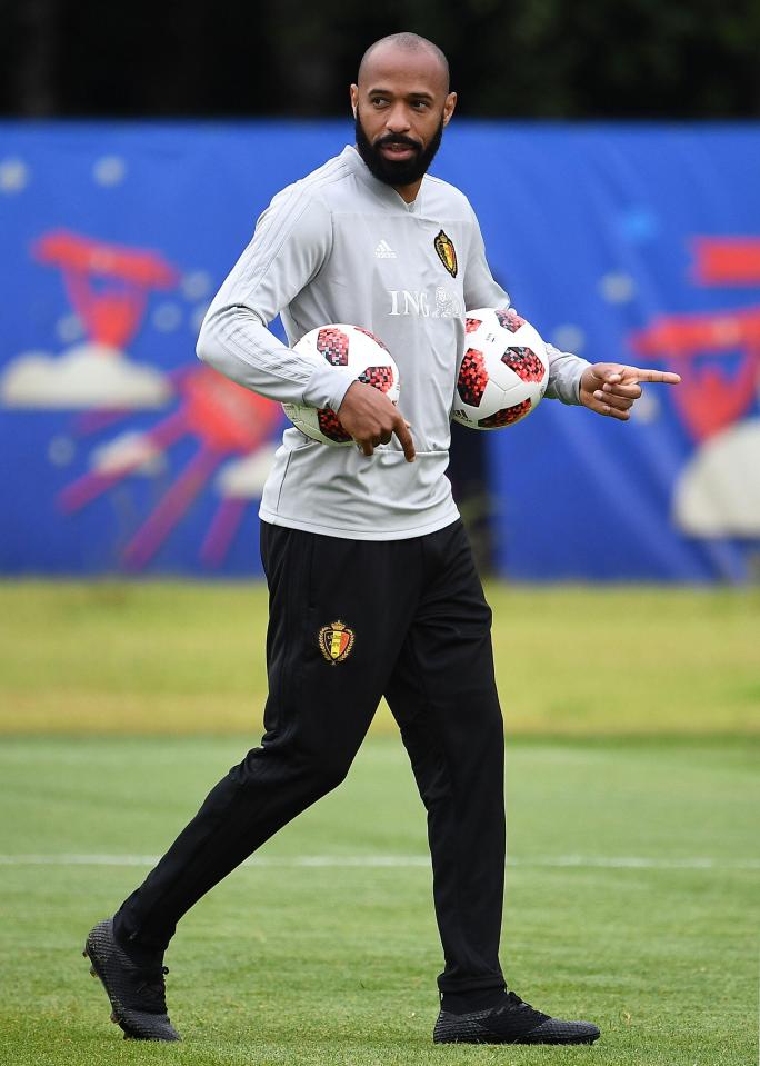  Thierry Henry worked as a coach for Belgium at the World Cup