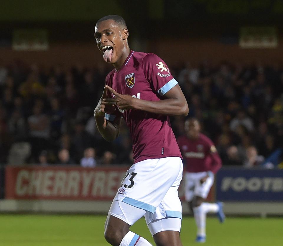  Diop scored his first goal for West Ham against Wimbledon in August